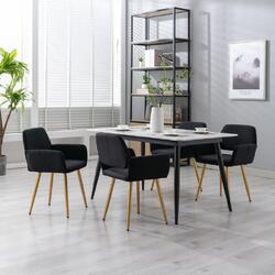 vtng50 Small Modern Living Dining Room Accent Chairs Fabric Mid-Century Upholstered Side Seat Club Guest with Metal Legs Legs.
