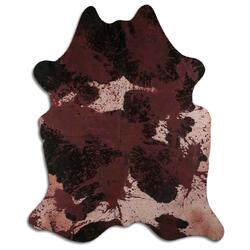 Rug Addiction, iNC ACID WASHED HAIR ON COWHIDE DISTRESSED BROWN