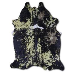 Rug Addiction, iNC ACID WASHED HAIR ON COWHIDE DISTRESSED LIME GREEN