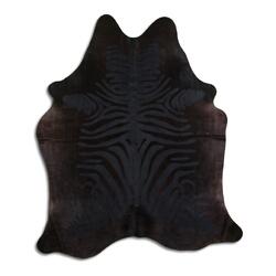 Rug Addiction, iNC ACID WASHED HAIR ON COWHIDE DISTRESSED ZEBRA GREY