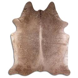 Rug Addiction, iNC ACID WASHED HAIR ON COWHIDE GOLD METALLIC ON CAMEL