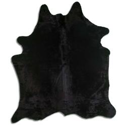 Rug Addiction, iNC DYED HAIR ON COWHIDE DYED BLACK