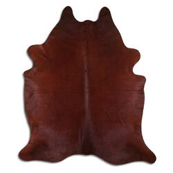 Rug Addiction, iNC DYED HAIR ON COWHIDE DYED CHOCO BROWN