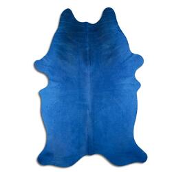 Rug Addiction, iNC DYED HAIR ON COWHIDE DYED NAVY BLUE
