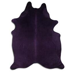 Rug Addiction, iNC DYED HAIR ON COWHIDE DYED PURPLE