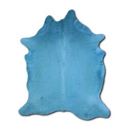 Rug Addiction, iNC DYED HAIR ON COWHIDE DYED TURQUOISE