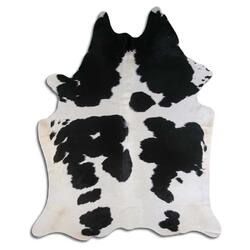 Rug Addiction, iNC NATURAL HAIR ON COWHIDE SALT AND PEPPER BLACK AND WHITE