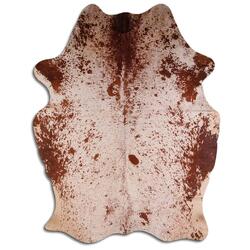 Rug Addiction, iNC PRINTED HAIR ON COWHIDE PRINTED SALT AND PEPPER BROWN