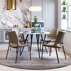 Zuo Modern Contemporary Inc Ace Dining Chair (Set of 2) Brown & Walnut