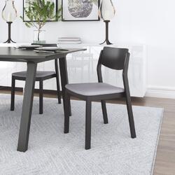 Zuo Modern Contemporary Inc Desdamona Dining Chair (Set of 2) Gray & Black