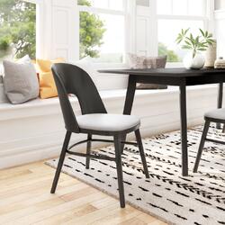 Zuo Modern Contemporary Inc Iago Dining Chair (Set of 2) Gray & Black