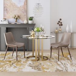 Zuo Modern Contemporary Inc Magnus Dining Chair (Set of 2) Brown & Walnut