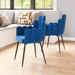 Zuo Modern Contemporary Inc Noosa Dining Chair (Set of 2) Navy Blue