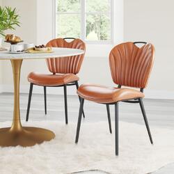 Zuo Modern Contemporary Inc Terrence Dining Chair (Set of 2) Vintage Brown