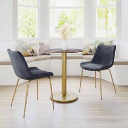 Zuo Modern Contemporary Inc Tony Dining Chair (Set of 2) Black & Gold