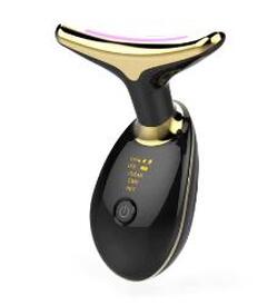 EMS Thermal Neck Lifting Tighten Massager Electric Microcurrent Wrinkle Remover LED Photon Face Beauty Device For Woman