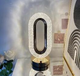 Crystal Lamp Decorative Home Decor Simple Light Luxury Touch Desktop Atmosphere Crystal Lamp Decorative Home Decor