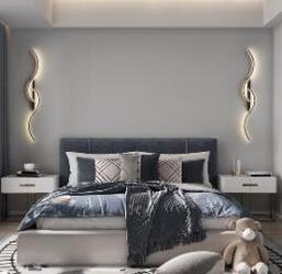 Decorative Lights Minimalist Lines Luxury Modern Background Wall Decorative Lights