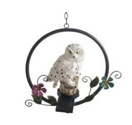 Landscape Light Solar Resin Owl Chandelier Outdoor Garden Iron Decoration Chandelier LED Landscape Light