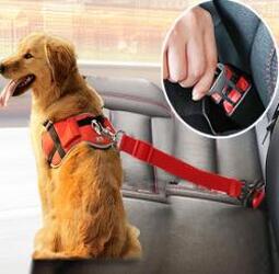 Pet Car Seat Belt Telescopic Traction Rope For Pet Car Seat Belt