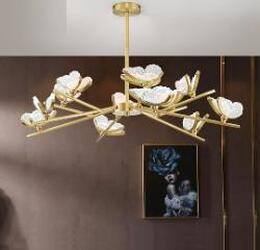 Luxury Luxury And Simple Living Room All Copper Chandelier