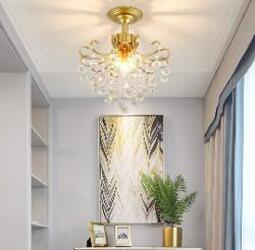 European Light Luxury Crystal Chandelier European Light Luxury Small American Restaurant Crystal Chandelier