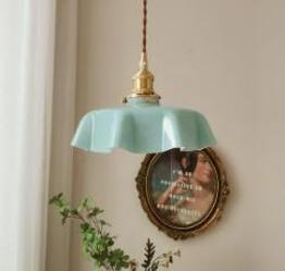 Luxury Cream Chandelier Medieval Brass Flower Bud French Light Luxury Cream Chandelier