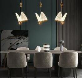 Bar Butterfly Chandelier Light Luxury Modern Minimalist Creative Design Bar Butterfly Chandelier