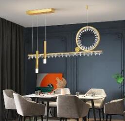 Crystal Lamp New Model Restaurant Chandelier Modern Light Luxury Household Crystal Lamp New Model