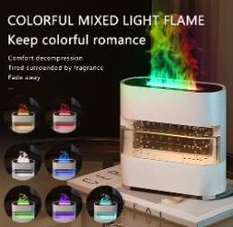 Fire Flame Humidifier Aroma Diffuser 2024 New Products Rain Cloud Fire Humidifier Water Drip Novedades 2024 Rain Water Diffuser Fire Flame Humidifier Aroma Diffuser