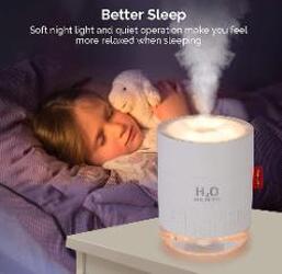 Air Conditioning Snow Mountain Humidifier Mini Portable 500m Cool Mist Desktop Personal Air Ultrasonic Diffuser With Romantic Night Lamp