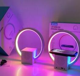 Bluetooth Speaker Wireless Charger Smart Ambience Light Bluetooth Speaker Wireless Charger