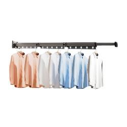 SOGA SOGA 93.2cm Wall-Mounted Clothing Dry Rack Retractable Space-Saving Foldable Hanger