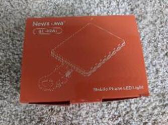 Newmowa Mobile Phone LED Light SL-60AI 60 LED High Power Rechargeable Clip Video Light with Front & Back Clip