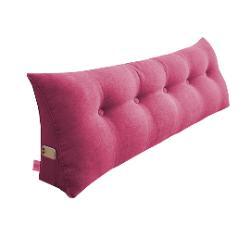 SOGA 120cm Pink Triangular Wedge Bed Pillow Headboard Backrest Bedside Tatami Cushion Home Decor