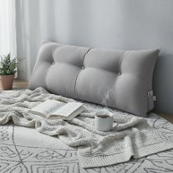 SOGA SOGA 100cm Silver Triangular Wedge Bed Pillow Headboard Backrest Bedside Tatami Cushion Home Decor