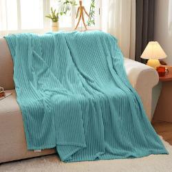 SOGA SOGA 2X Sky Blue Throw Blanket