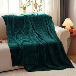 SOGA SOGA 2X  Dark GreenThrow Blanket