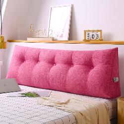 SOGA SOGA 4X 180cm Pink Triangular Wedge Bed Pillow Headboard Backrest Bedside Tatami Cushion Home Decor