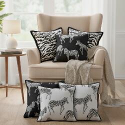 SOGA SOGA 6PC 45cm Zebra Pillow Cover Set – Wildlife, Abstract & Safari Accent pillowcases for Sofa & Bed