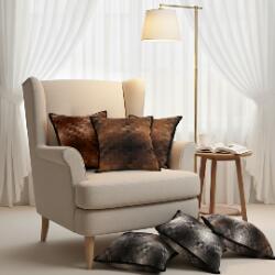 SOGA 6PC Pillowcase Set – 3x 45cm Caramel Pixelated Cushion Covers & 3x 45cm Decorative Pillowcases