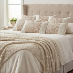 SOGA 6PC Pillowcase Set – 4x 45cm Classic Soft Square & 2x 30x50cm Rose Gold Lumbar Pillow Covers