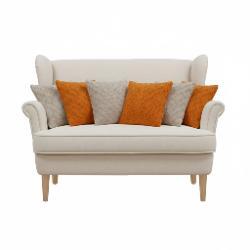 SOGA 6PC Burnt Orange & Warm Beige Diamond Knit Pillow Covers 45cm Decorative Set