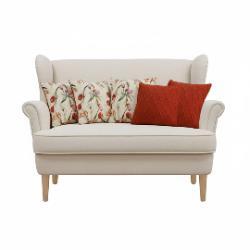 SOGA SOGA 5PC Botanical Floral Light & Classic Red Diamond Knit Pillow Cover Set Home