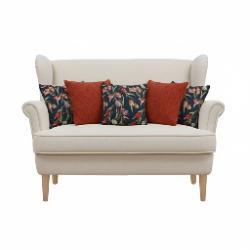 SOGA SOGA 5PC Botanical Floral Dark & Classic Red Diamond Knit Cushion Cover Set Home