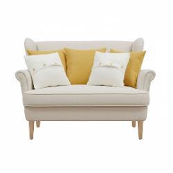 SOGA 5PC Golden Yellow Velvet & Knit Comfort Decorative Pillow Cover Set Sofa