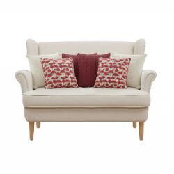 SOGA SOGA 6PC Red & White Cable Knit, Bouclé & Ginkgo Leaf Textured Pillowcase Set