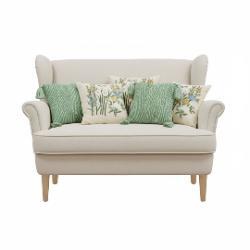 SOGA SOGA 5PC Sage Chevron Tassel & Botanical Garden Green Decorative Pillow Cover Set