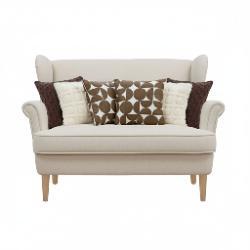 SOGA 6PC Chocolate Brown Knit, Cream Pom-Pom & Retro Geometric Decorative Pillow Set