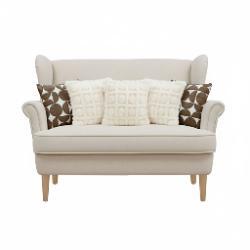 SOGA 5PC Retro Geometric Circle & Cream Pom-Pom Grid Decorative Pillow Cover Set